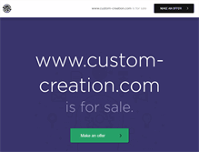 Tablet Screenshot of custom-creation.com
